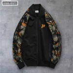 Áo Khoác Nam Bomber Phối Tay Lính
