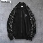 Áo Khoác Nam Bomber Phối Tay Lính