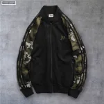 Áo Khoác Nam Bomber Phối Tay Lính