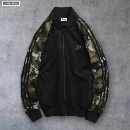 Áo Khoác Nam Bomber Phối Tay Lính