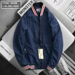 Áo Khoác Nam Dù 2 Lớp Bomber Phối Sọc