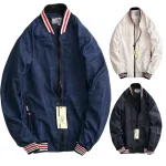 Áo Khoác Nam Dù 2 Lớp Bomber Phối Sọc