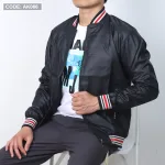 Áo Khoác Nam Dù 2 Lớp Bomber Phối Sọc