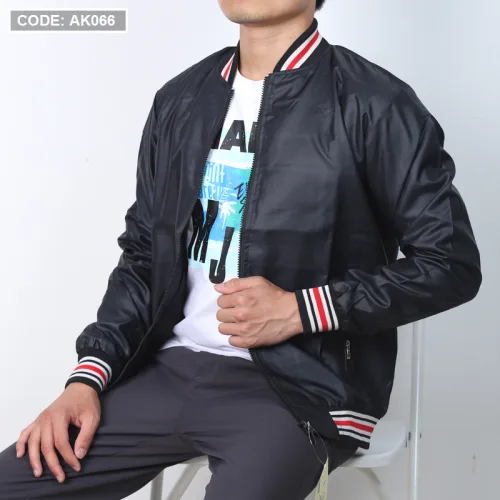 Áo Khoác Nam Dù 2 Lớp Bomber Phối Sọc