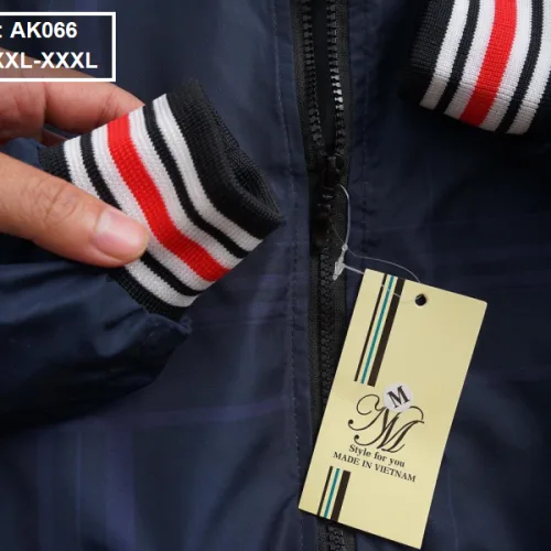 Áo Khoác Nam Dù 2 Lớp Bomber Phối Sọc