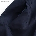 Áo Khoác Kaki Nam Cổ Trụ 2 Lớp Thêu Logo