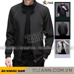 Áo Khoác Nam Rurumen Chất Dù 2 Lớp Kiểu Trơn Cổ Đứng Cao Cấp (Có Size 3x)