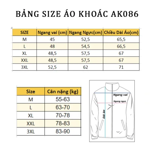 Áo Khoác Nam Rurumen Chất Dù 2 Lớp Kiểu Trơn Cổ Đứng Cao Cấp (Có Size 3x)
