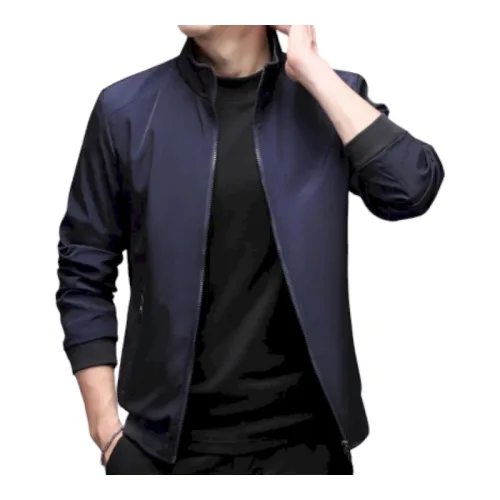 Áo Khoác Nam Rurumen Chất Dù 2 Lớp Kiểu Trơn Cổ Đứng Cao Cấp (Có Size 3x)