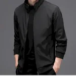 Áo Khoác Nam Rurumen Chất Dù 2 Lớp Kiểu Trơn Cổ Đứng Cao Cấp (Có Size 3x)