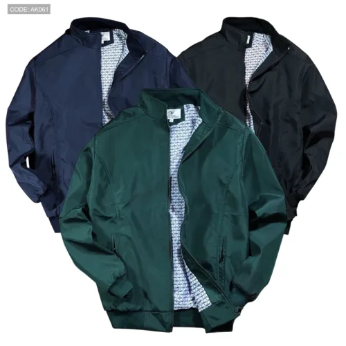 Áo Khoác Nam Dù 2 Lớp Lót Sọc Phía Trong (Có Size 3XL)