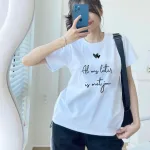 Áo nữ thun thái form rộng giấu quần in hoạ tiết trái tim