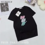 Áo nữ thun thái form suông ôm vừa in chữ vẽ màu