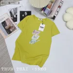 Áo nữ thun thái form suông ôm vừa in chữ vẽ màu