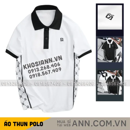 Áo Polo Nam - Áo Thun Nam Có Cổ Thêu Logo Trước Ngực Phối Sọc Cực Ngầu (Có size 3x)