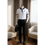 Áo Polo Nam - Áo Thun Nam Có Cổ Thêu Logo Trước Ngực Phối Sọc Cực Ngầu (Có size 3x)
