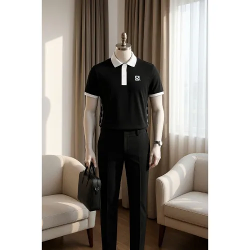 Áo Polo Nam - Áo Thun Nam Có Cổ Thêu Logo Trước Ngực Phối Sọc Cực Ngầu (Có size 3x)