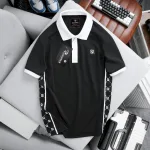 Áo Polo Nam - Áo Thun Nam Có Cổ Thêu Logo Trước Ngực Phối Sọc Cực Ngầu (Có size 3x)