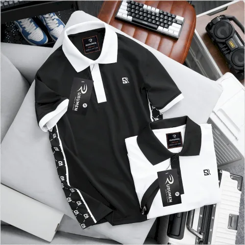Áo Polo Nam - Áo Thun Nam Có Cổ Thêu Logo Trước Ngực Phối Sọc Cực Ngầu (Có size 3x)