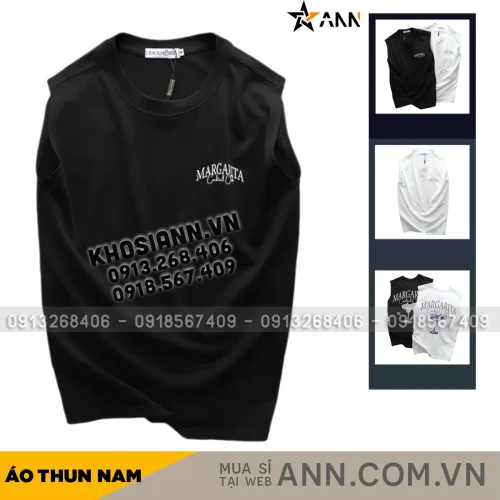 Áo Thun Ba Lỗ Nam Pack Horse In Chữ Margarita Cocktail Club Cao Cấp