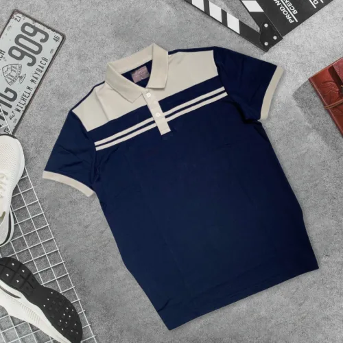 Áo Thun Cổ Bẻ Phối 2 Sọc Trước Ngực Độc Đáo Cao Cấp (Có Size 3XL)