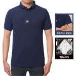 Áo thun nam cổ polo thêu 3 sọc đỏ xanh( giá mới)
