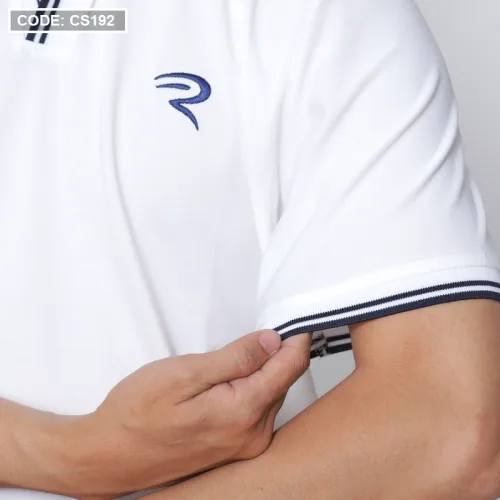 Áo Thun Nam Cá Sấu Polo Viền Bo Ngực Thêu Logo Chữ R (Có Size 3XL)