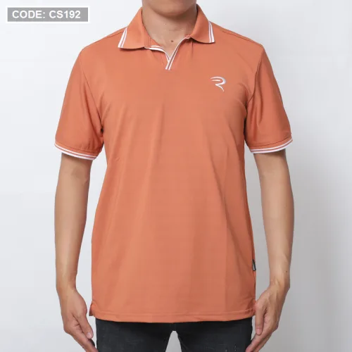 Áo Thun Nam Cá Sấu Polo Viền Bo Ngực Thêu Logo Chữ R (Có Size 3XL)