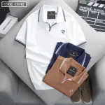 Áo Thun Nam Cá Sấu Polo Viền Bo Ngực Thêu Logo Chữ R (Có Size 3XL)