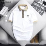 Áo Thun Nam Có Cổ Cá Sấu Viền Sọc Thêu Logo Bear (Có Size 3XL)
