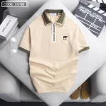 Áo Thun Nam Có Cổ Cá Sấu Viền Sọc Thêu Logo Bear (Có Size 3XL)