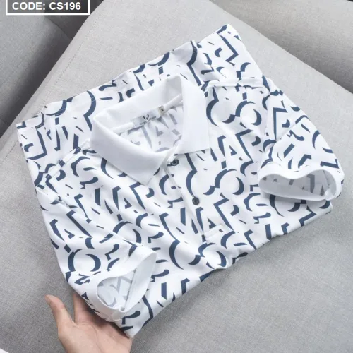 Áo Thun Nam Cá Sấu Poly In Chữ Cái (Có size 3x)