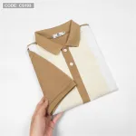 Áo thun nam cá sấu poly sọc đứng cổ điển (có size 3x)
