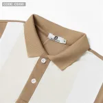 Áo thun nam cá sấu poly sọc đứng cổ điển (có size 3x)
