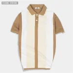 Áo thun nam cá sấu poly sọc đứng cổ điển (có size 3x)