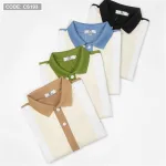 Áo thun nam cá sấu poly sọc đứng cổ điển (có size 3x)
