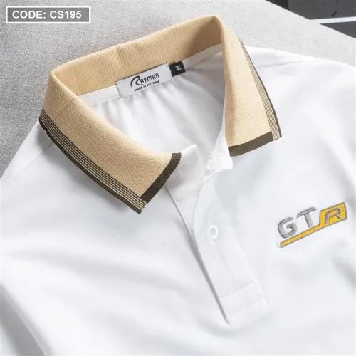 Áo Thun Nam Cá Sấu Poly Thêu Logo GTR (Có size 3x)