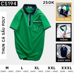 Áo Thun Nam Cá Sấu Poly Túi Nhỏ Thêu Logo (Có size 3x)