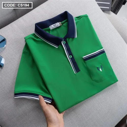 Áo Thun Nam Cá Sấu Poly Túi Nhỏ Thêu Logo (Có size 3x)