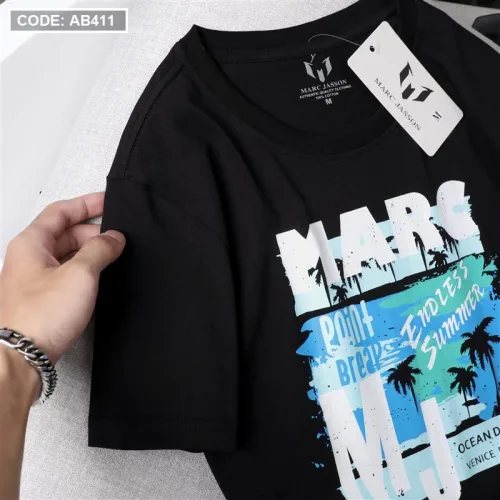 Áo Thun Nam Cotton Tay Ngắn In Hình Summer