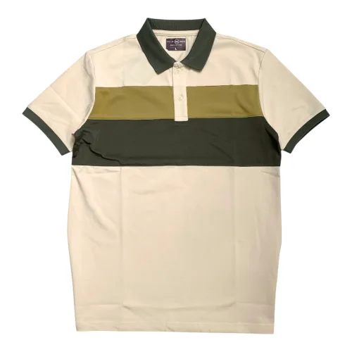 Áo Thun Nam Cổ Bẻ Họa Tiết Hai Sọc Viền Bo Tay Áo Bền Đẹp (Có Size 3XL)