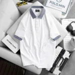 Áo Thun Nam Cổ Bẻ Họa Tiết In Hình Máy Bay (Có Size 3XL)