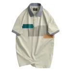 Áo Thun Nam Cổ Bẻ Họa Tiết Sọc Dọc Có Viền Bo Tay Áo (Có Size 3XL)