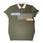 Áo Thun Nam Cổ Bẻ Họa Tiết Sọc Dọc Có Viền Bo Tay Áo (Có Size 3XL)