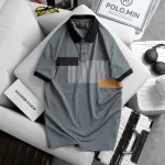 Áo Thun Nam Cổ Bẻ Họa Tiết Sọc Dọc Có Viền Bo Tay Áo (Có Size 3XL)