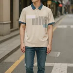 Áo Thun Nam Cổ Bẻ Họa Tiết Sọc Dọc Có Viền Bo Tay Áo (Có Size 3XL)