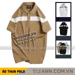 Áo Thun Nam Cổ Bẻ Họa Tiết Sọc Ngang Trước Ngực Bền Đẹp (Có Size 3XL)