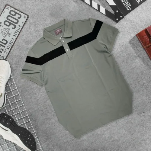 Áo Thun Nam Cổ Bẻ Họa Tiết Sọc Ngang Trước Ngực Bền Đẹp (Có Size 3XL)