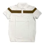 Áo Thun Nam Cổ Bẻ Họa Tiết Sọc Ngang Trước Ngực Bền Đẹp (Có Size 3XL)