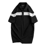 Áo Thun Nam Cổ Bẻ Họa Tiết Sọc Ngang Trước Ngực Bền Đẹp (Có Size 3XL)